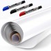 Magnetic Dry Erase Surface Paper Roll, Adhesive Backing Wall Mounted Whiteboard 150 x 90 cm (59X35 inches) with 3 Markers, 80 Magnetic Letters
